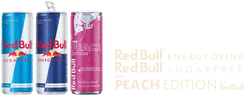 Red Bull: Sugarfree, Energy Drink, The Peach Edition